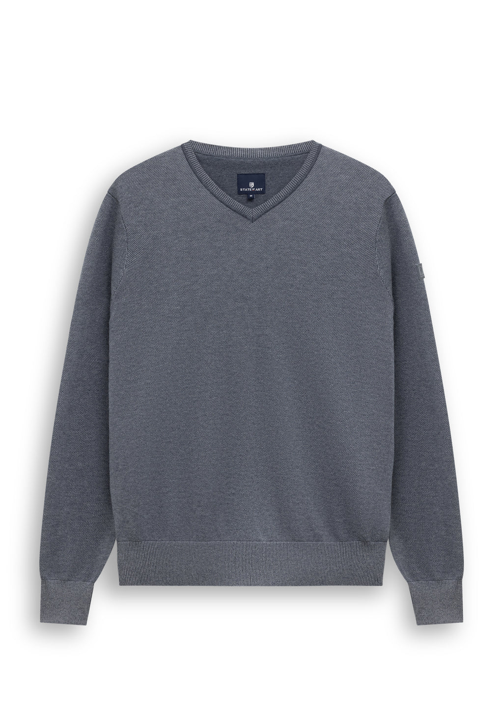 Pull Oxford à badge en caoutchouc