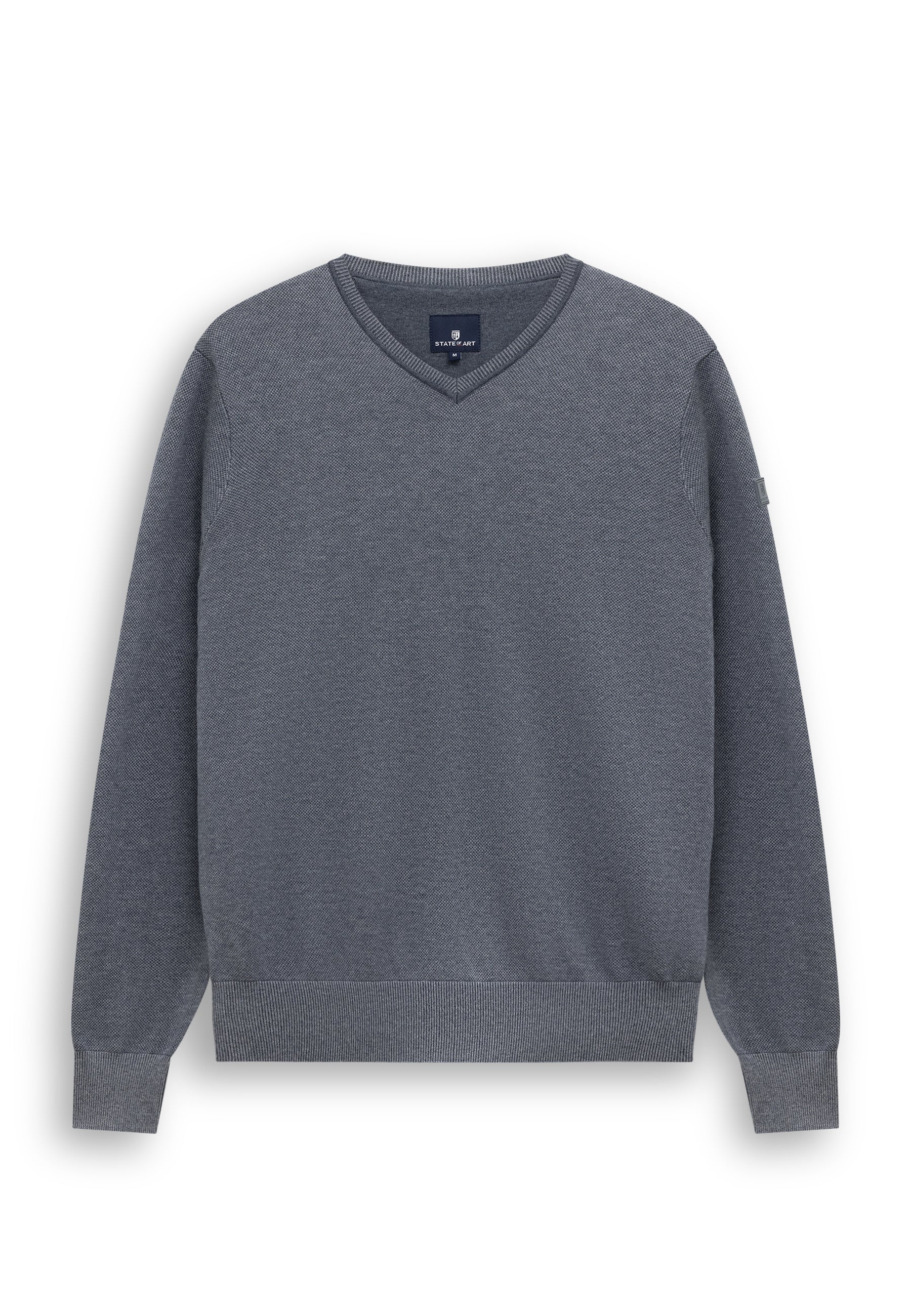 Pull Oxford à badge en caoutchouc