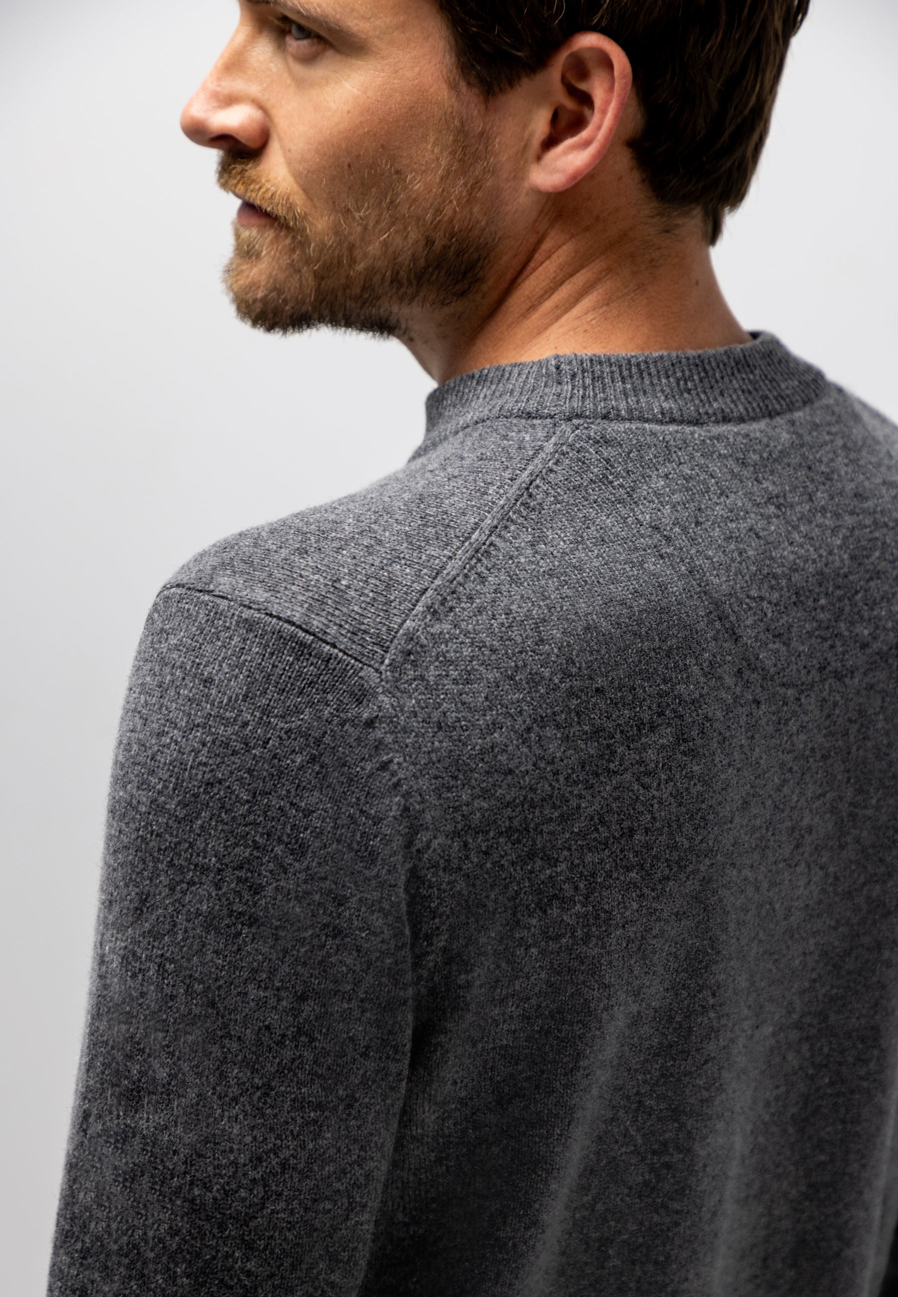 Pull intarsia en laine d'agneau