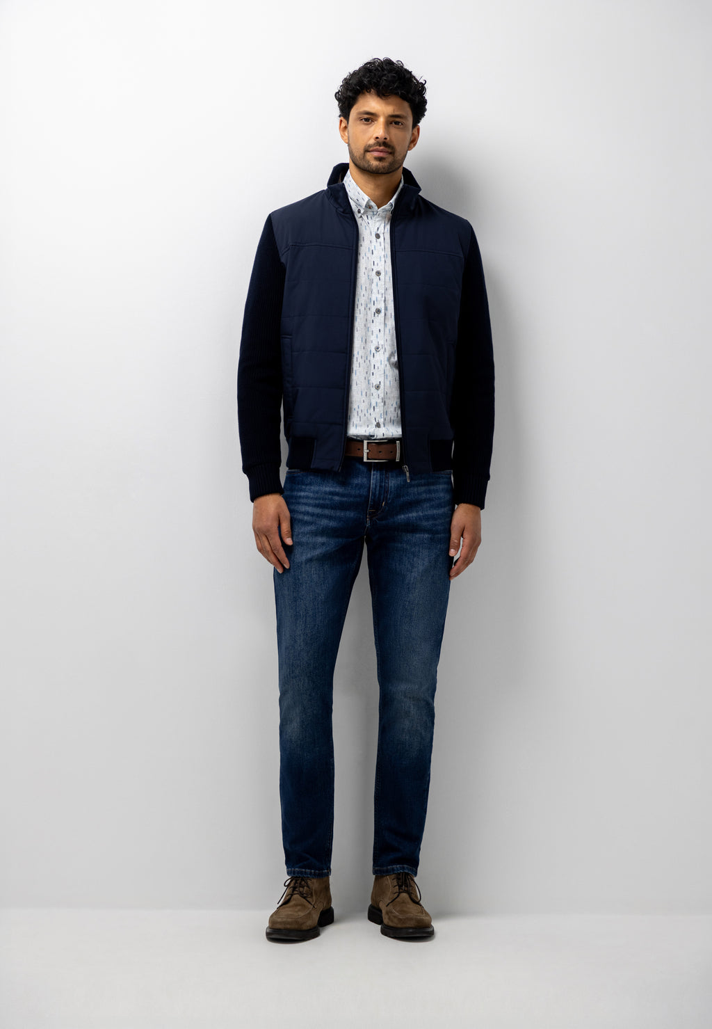 Cardigan à effet daim à l’avant