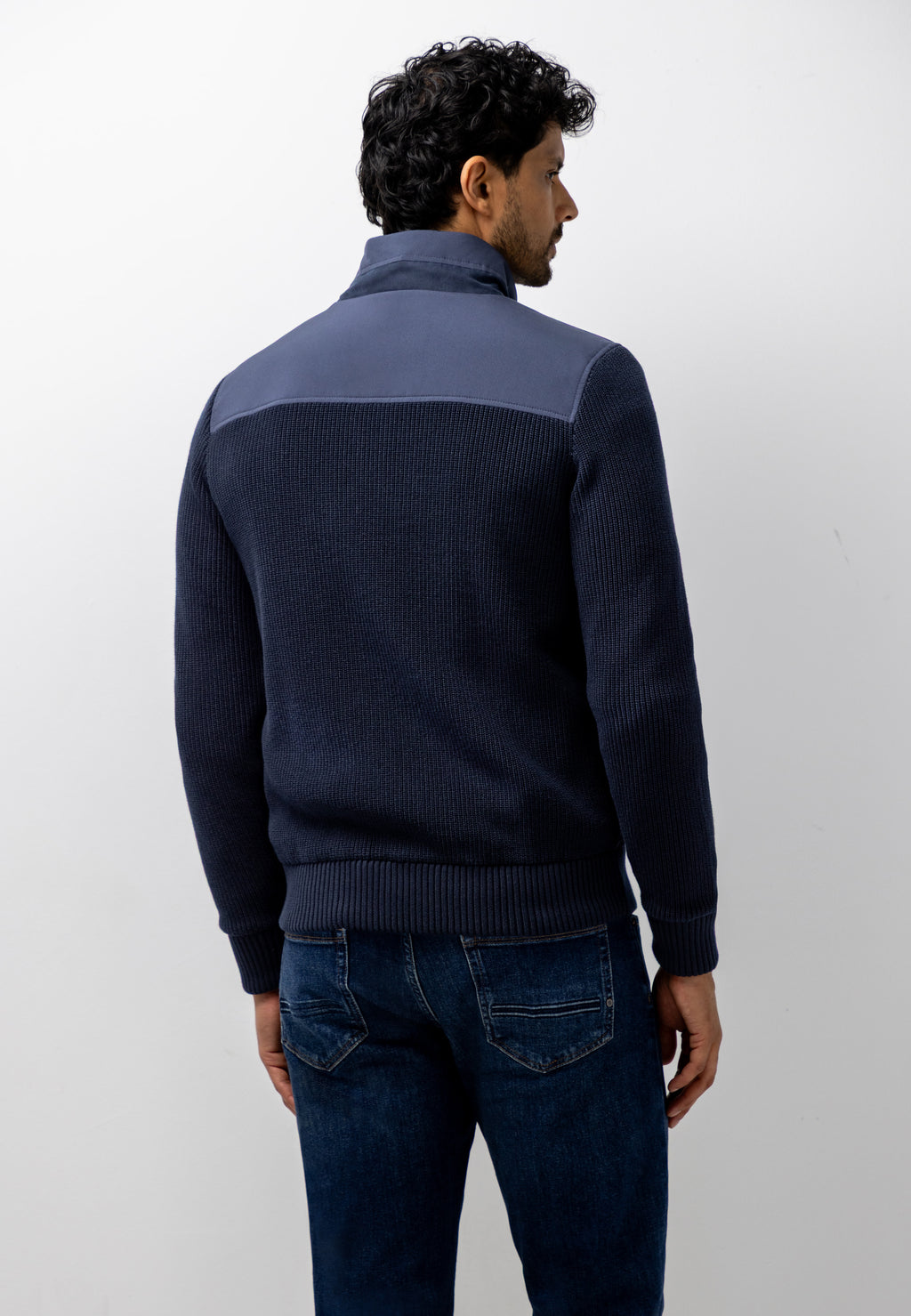 Cardigan à effet daim à l’avant