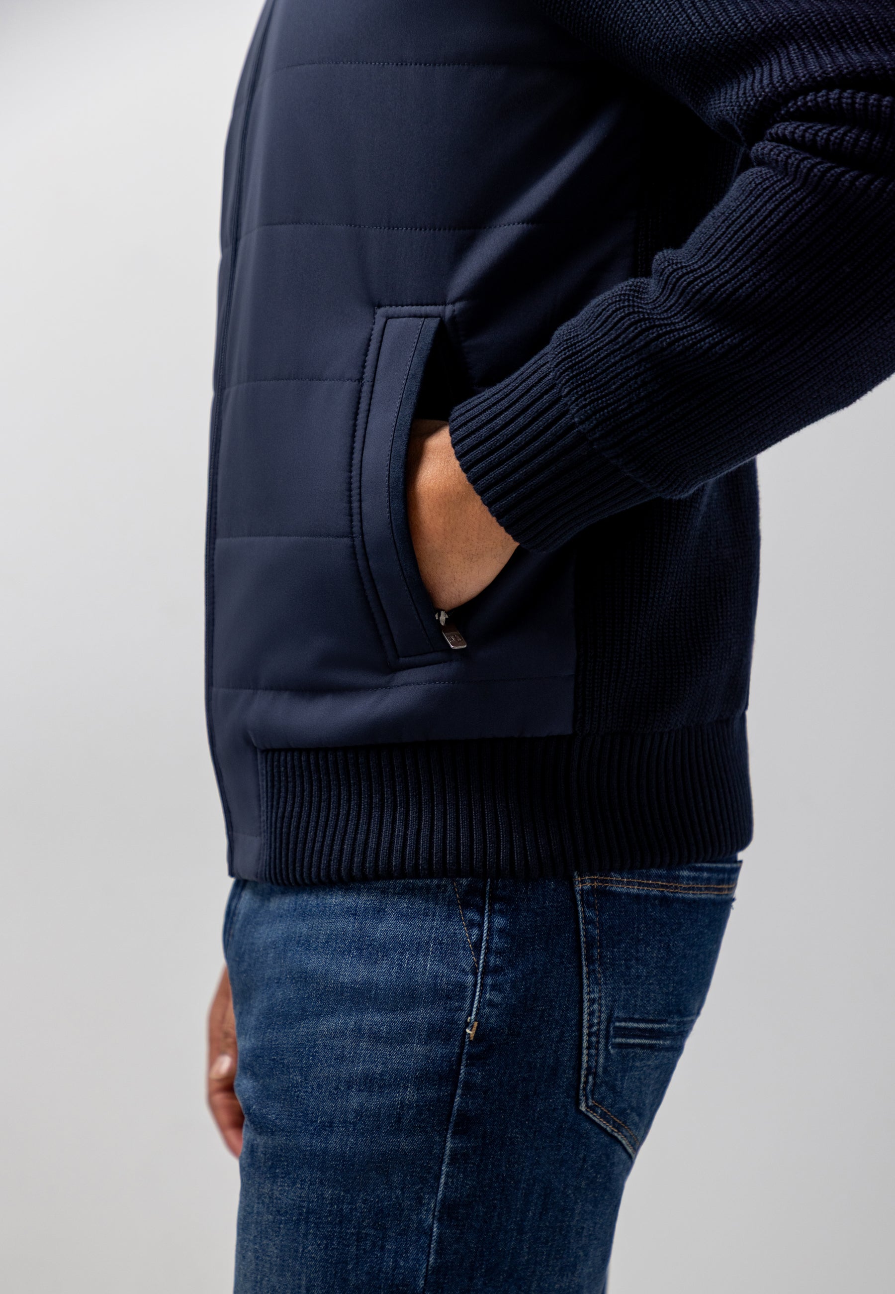 Cardigan à effet daim à l’avant