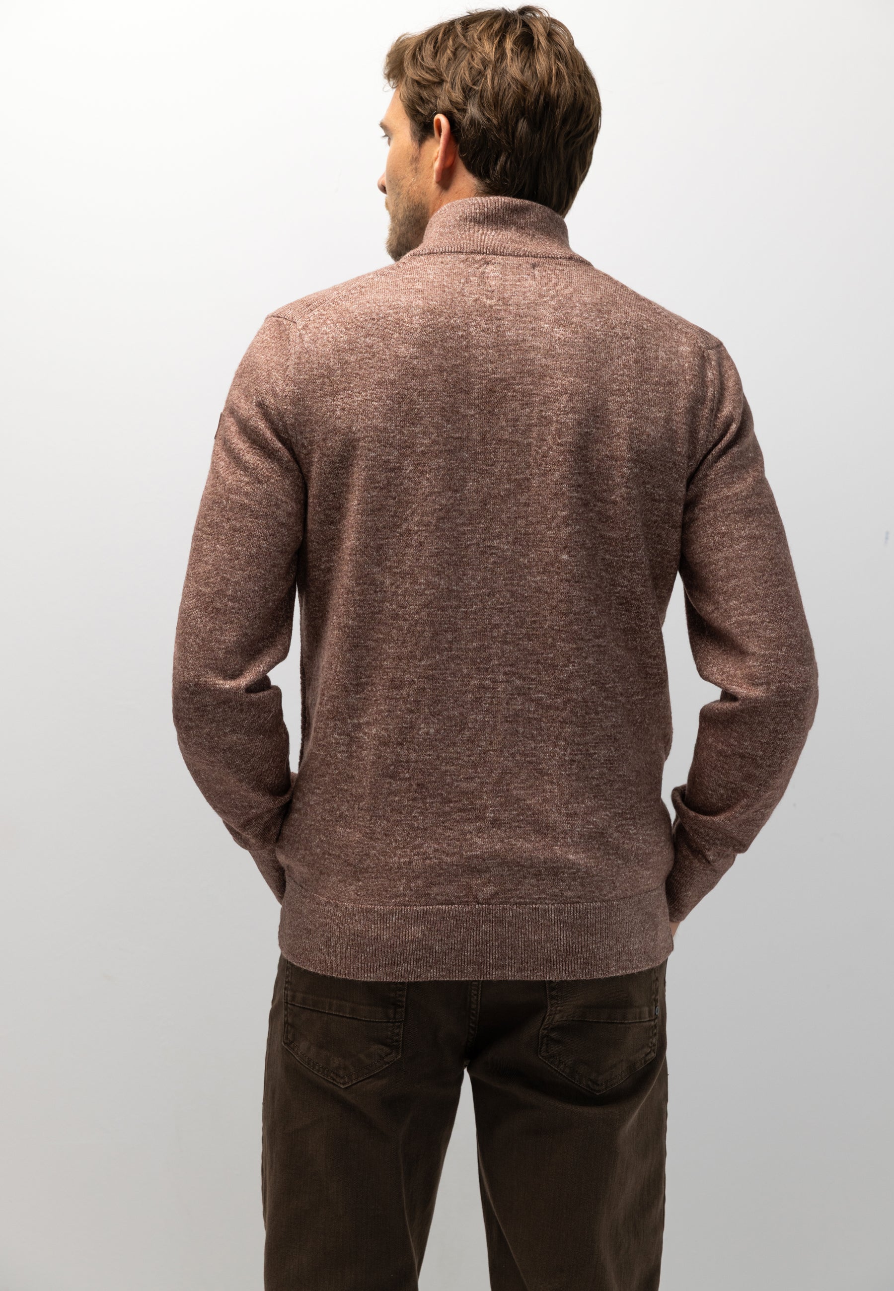 Vest met structuurpatroon