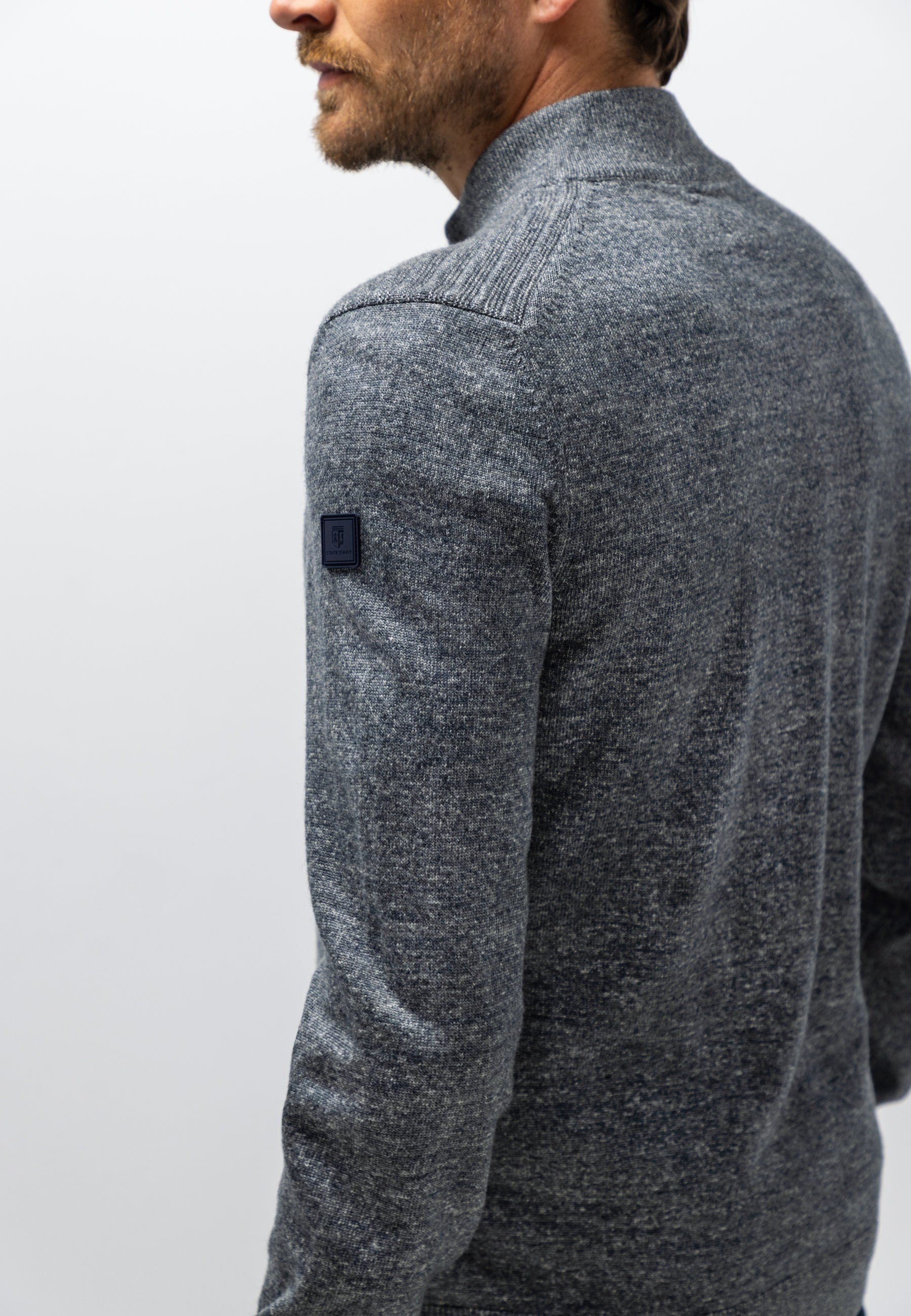 Vest met structuurpatroon