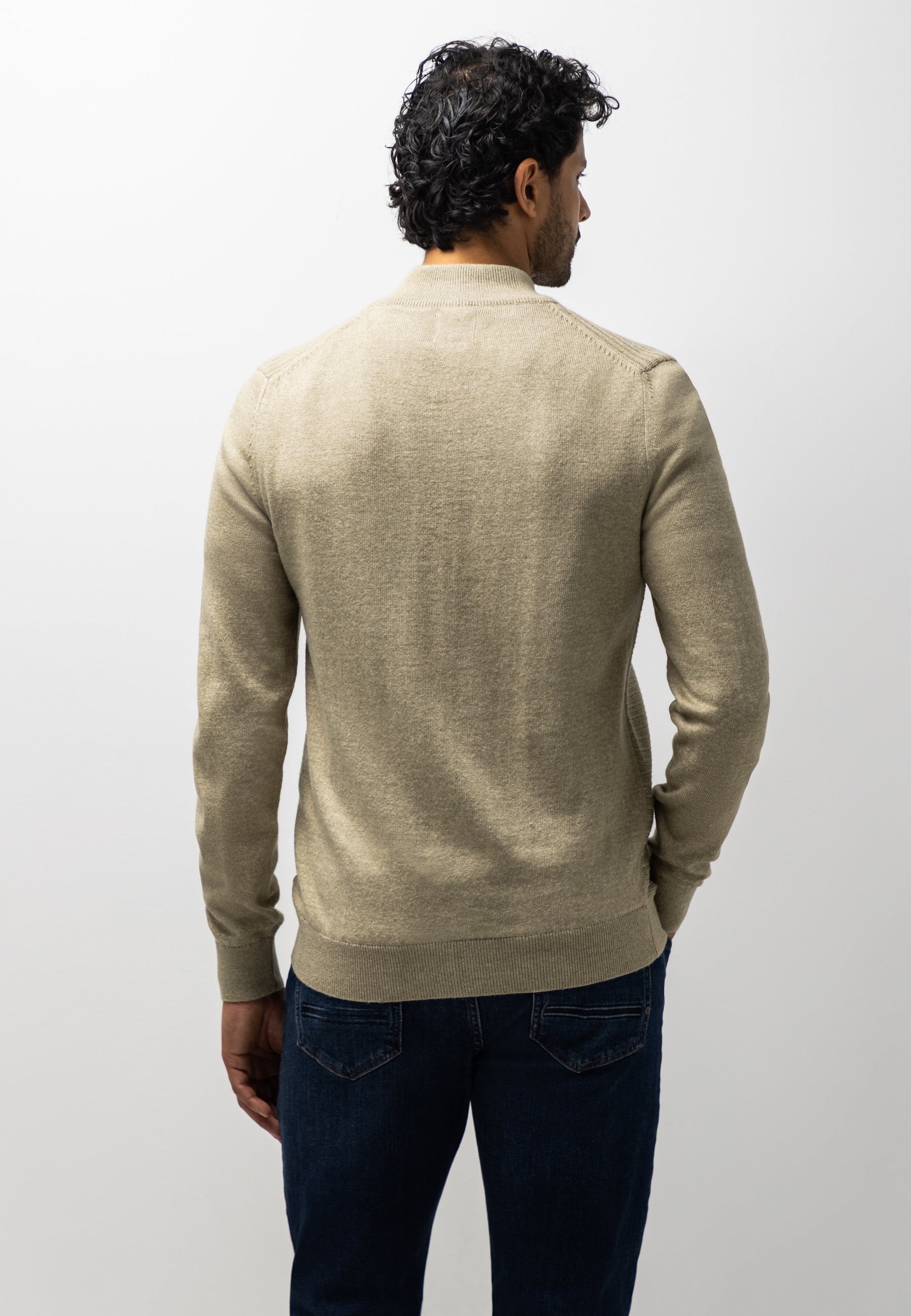 Vest met structuurpatroon