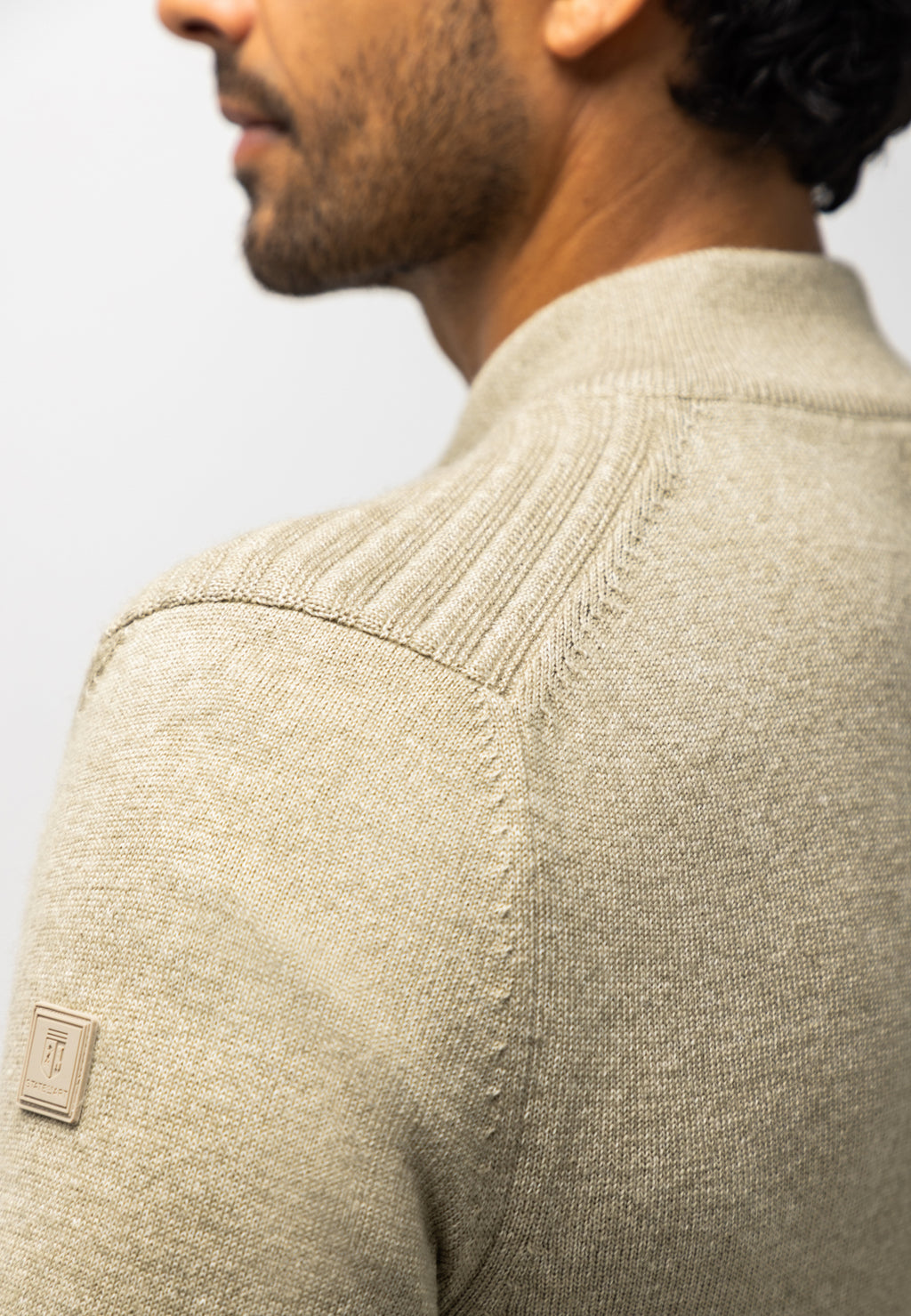 Vest met structuurpatroon