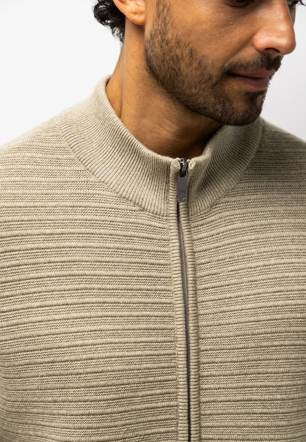 Vest met structuurpatroon