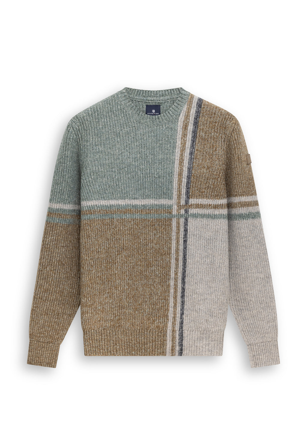 Pull à motif intarsia