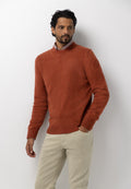 Pull en mélange de laine à col rond