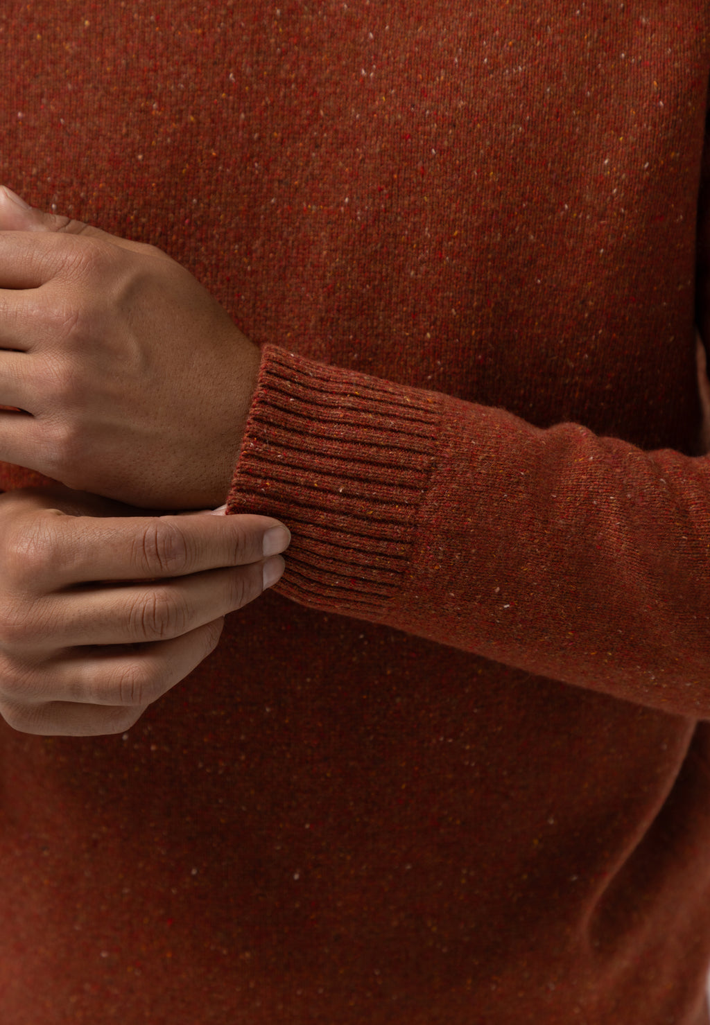 Pull en mélange de laine à col rond