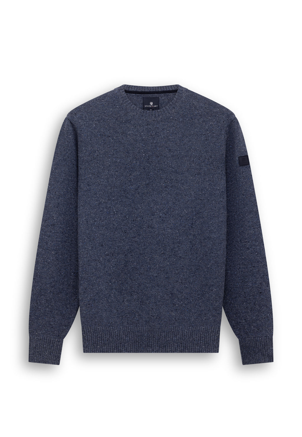 Pull en mélange de laine à col rond