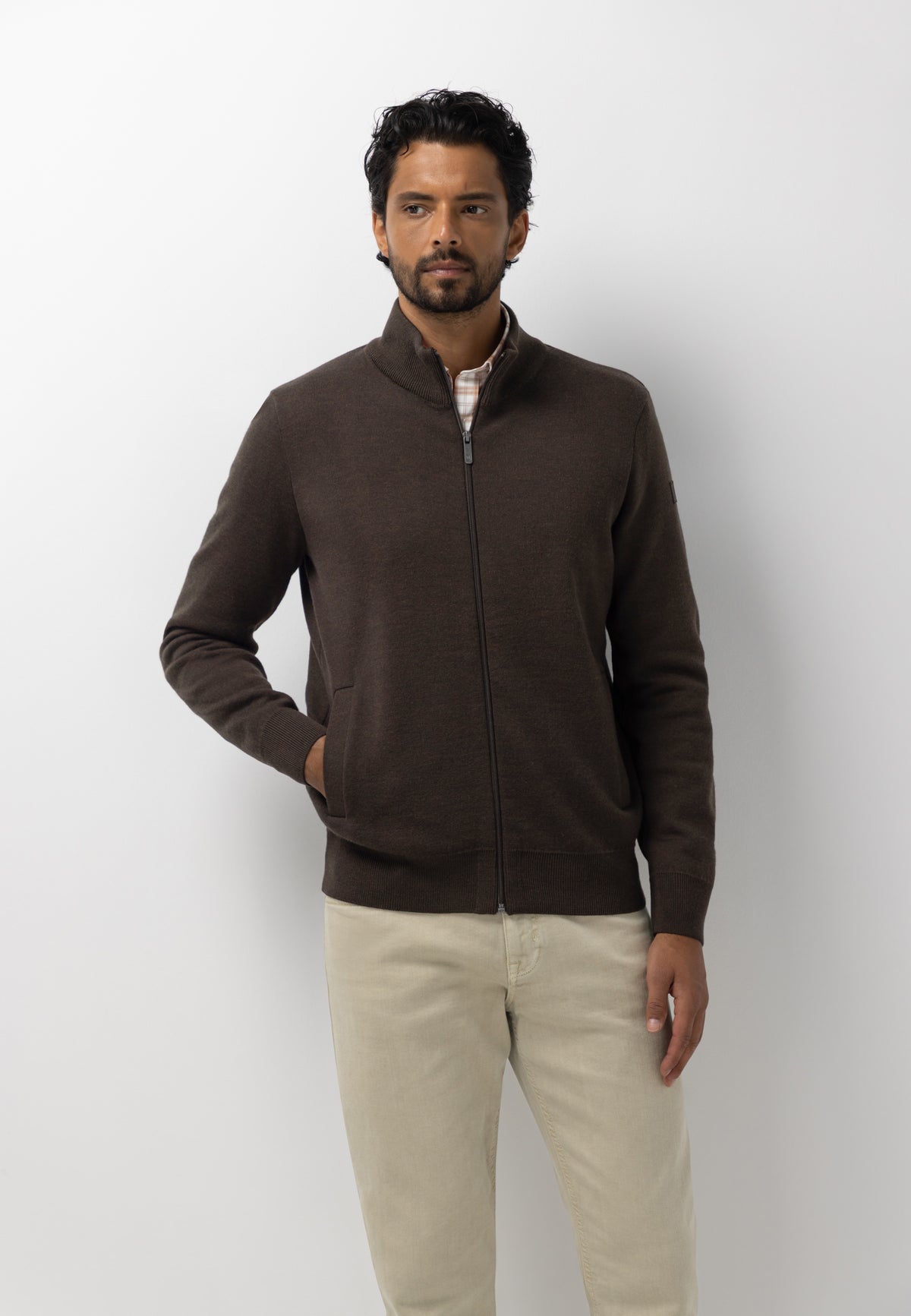 Cardigan en mélange de laine
