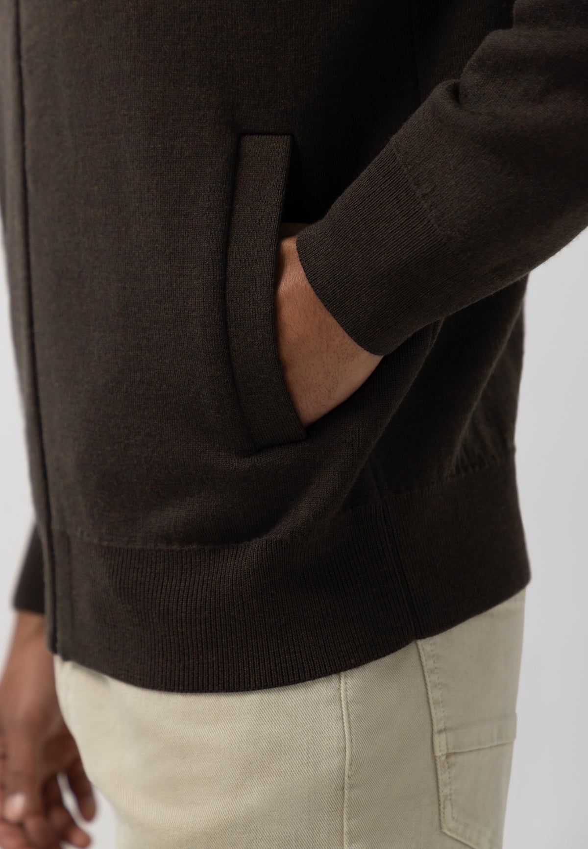 Cardigan en mélange de laine