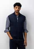 Gilet en maille à poches latérales