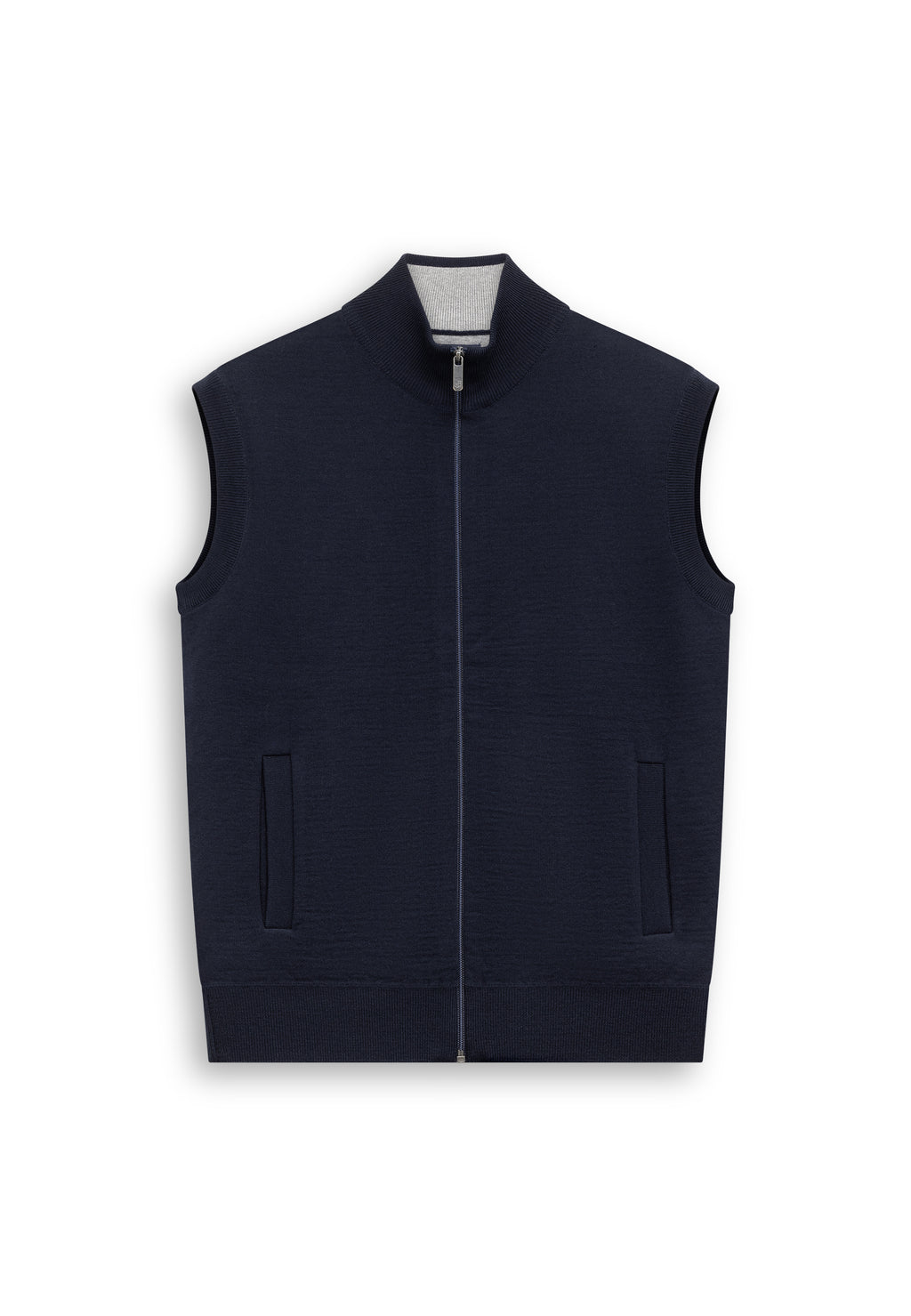Gilet en maille à poches latérales