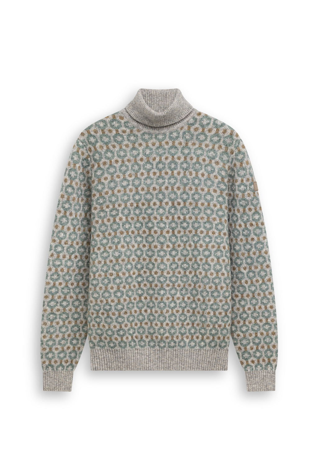 Pull à col roulé avec du coton biologique