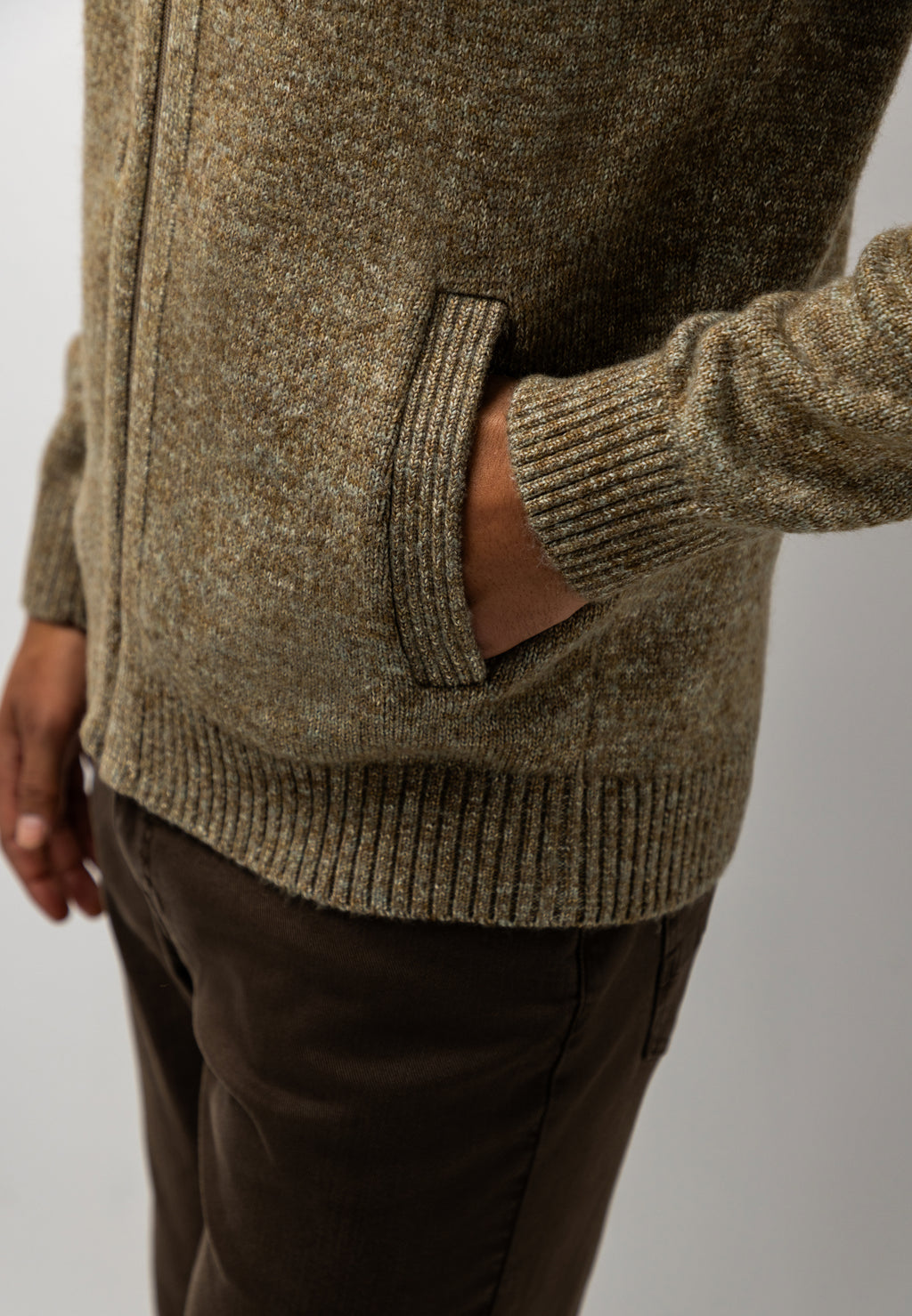 Gemêleerd vest met steekzakken