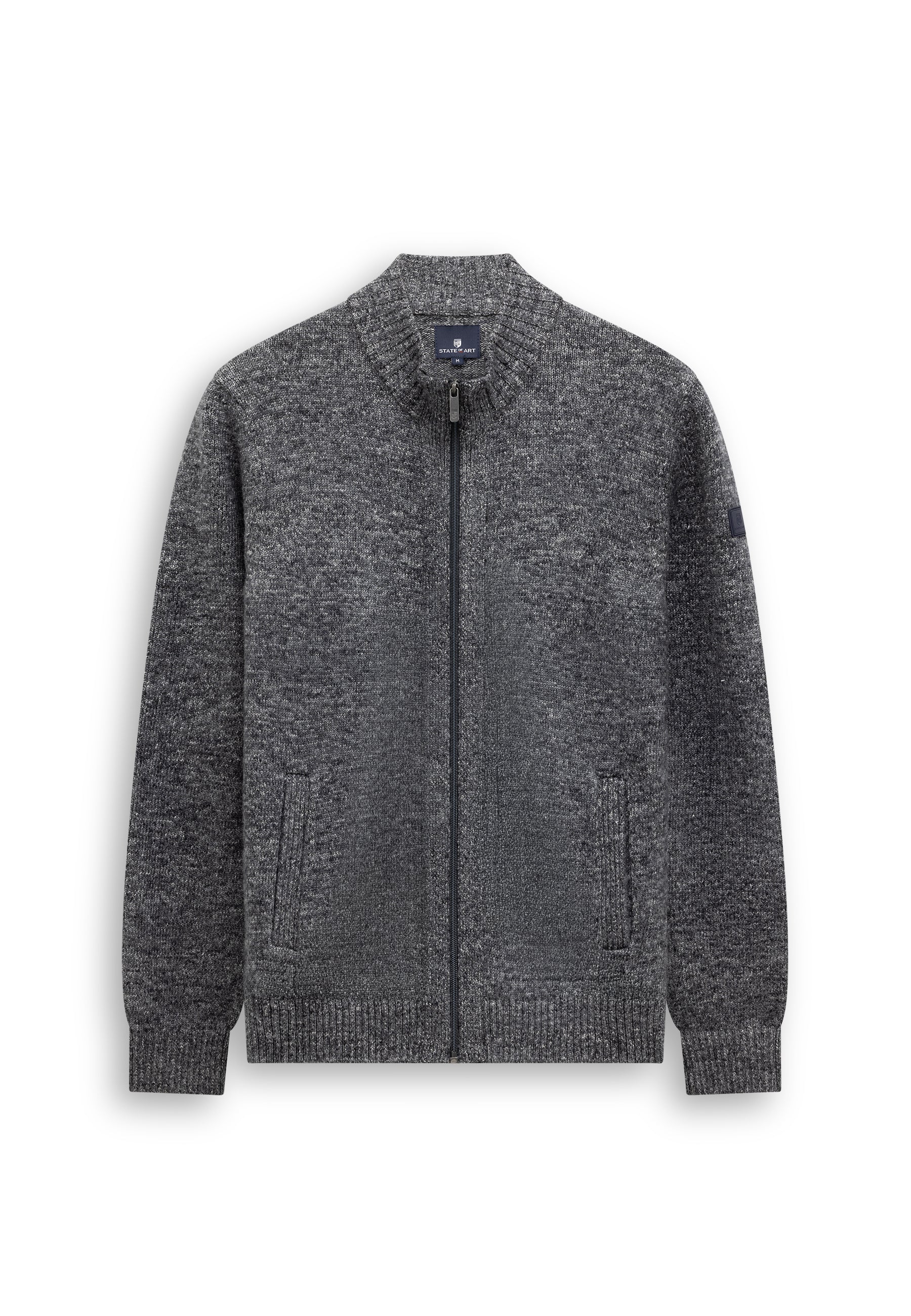 Cardigan chiné avec poches