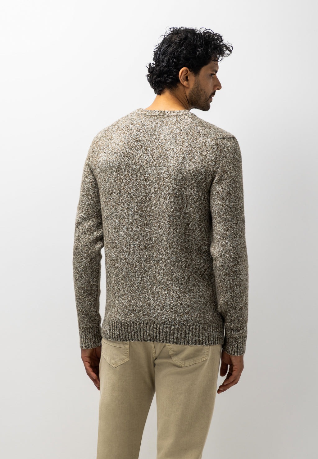 Pull à motif chiné