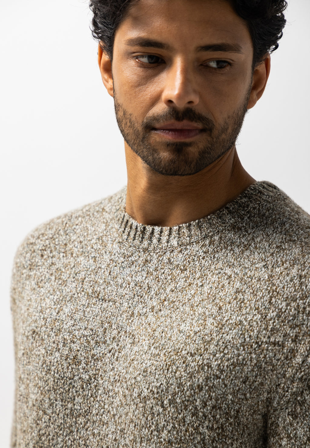 Pull à motif chiné