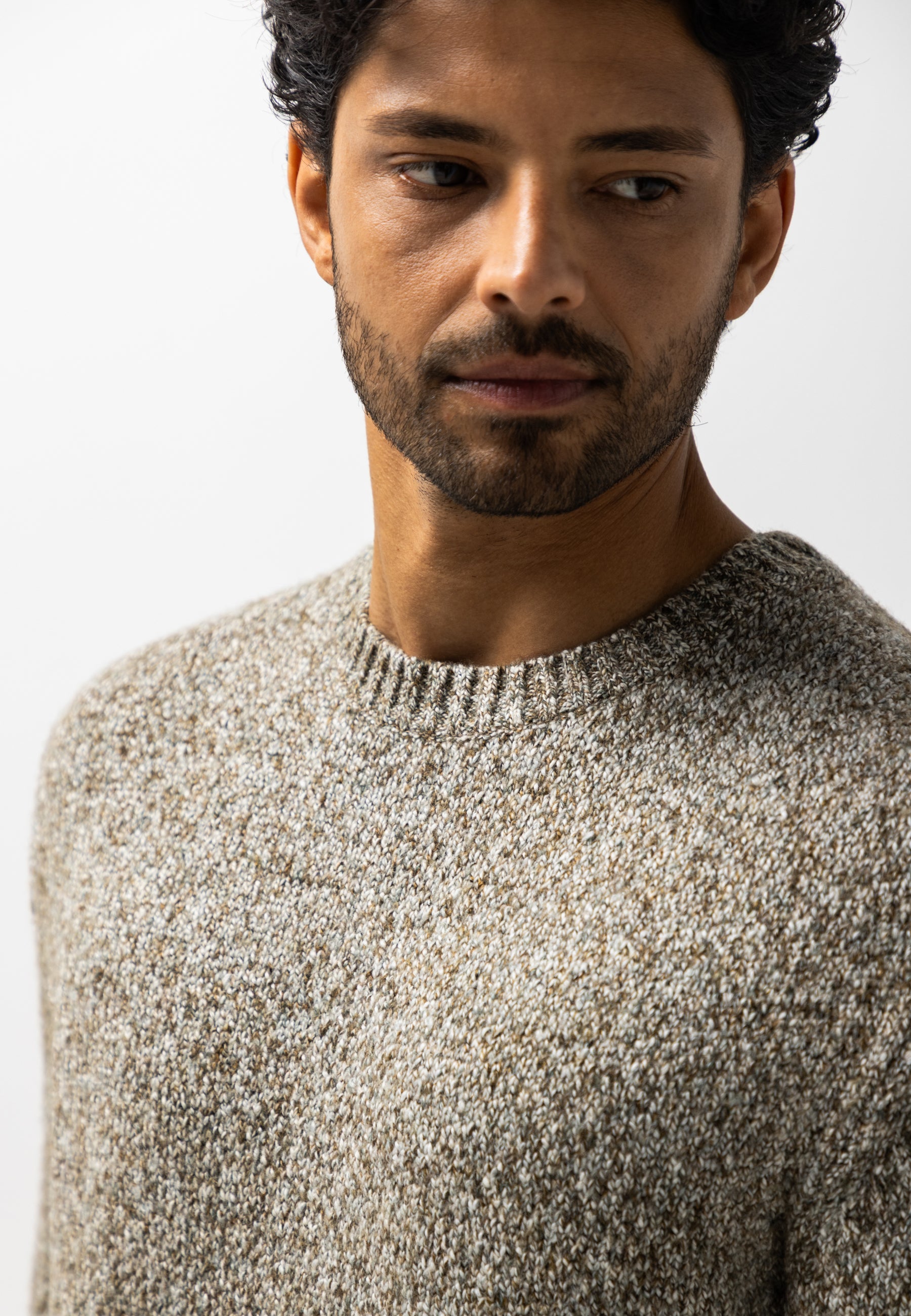 Pull à motif chiné