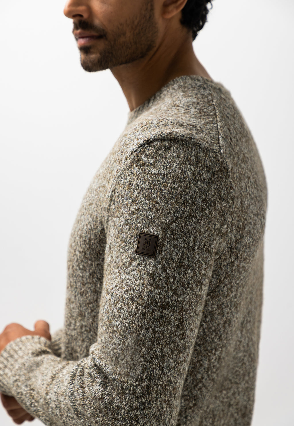 Pull à motif chiné
