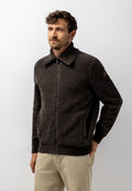 Chenille vest met matrozenkraag