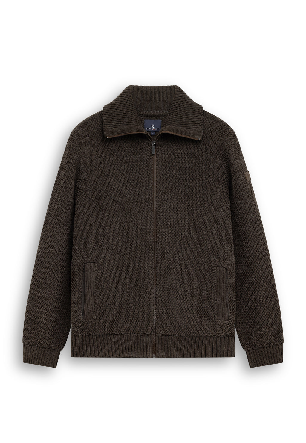 Chenille vest met matrozenkraag