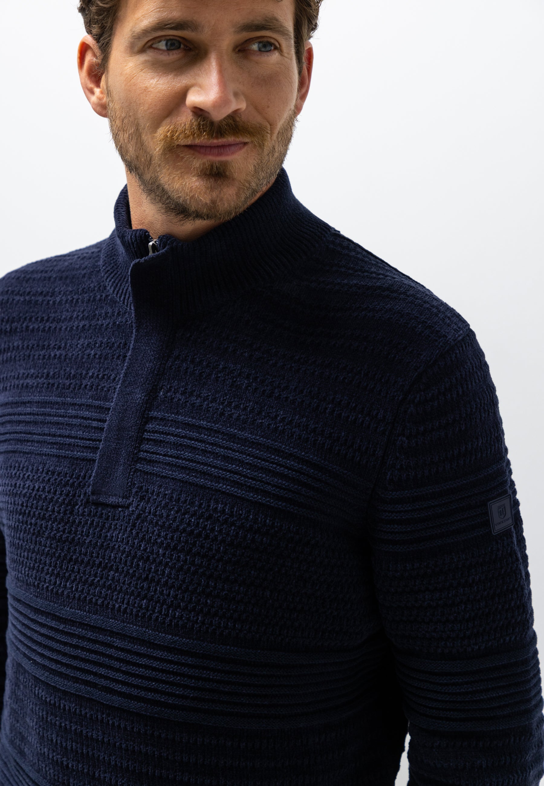 Chenille trui met structuurpatroon