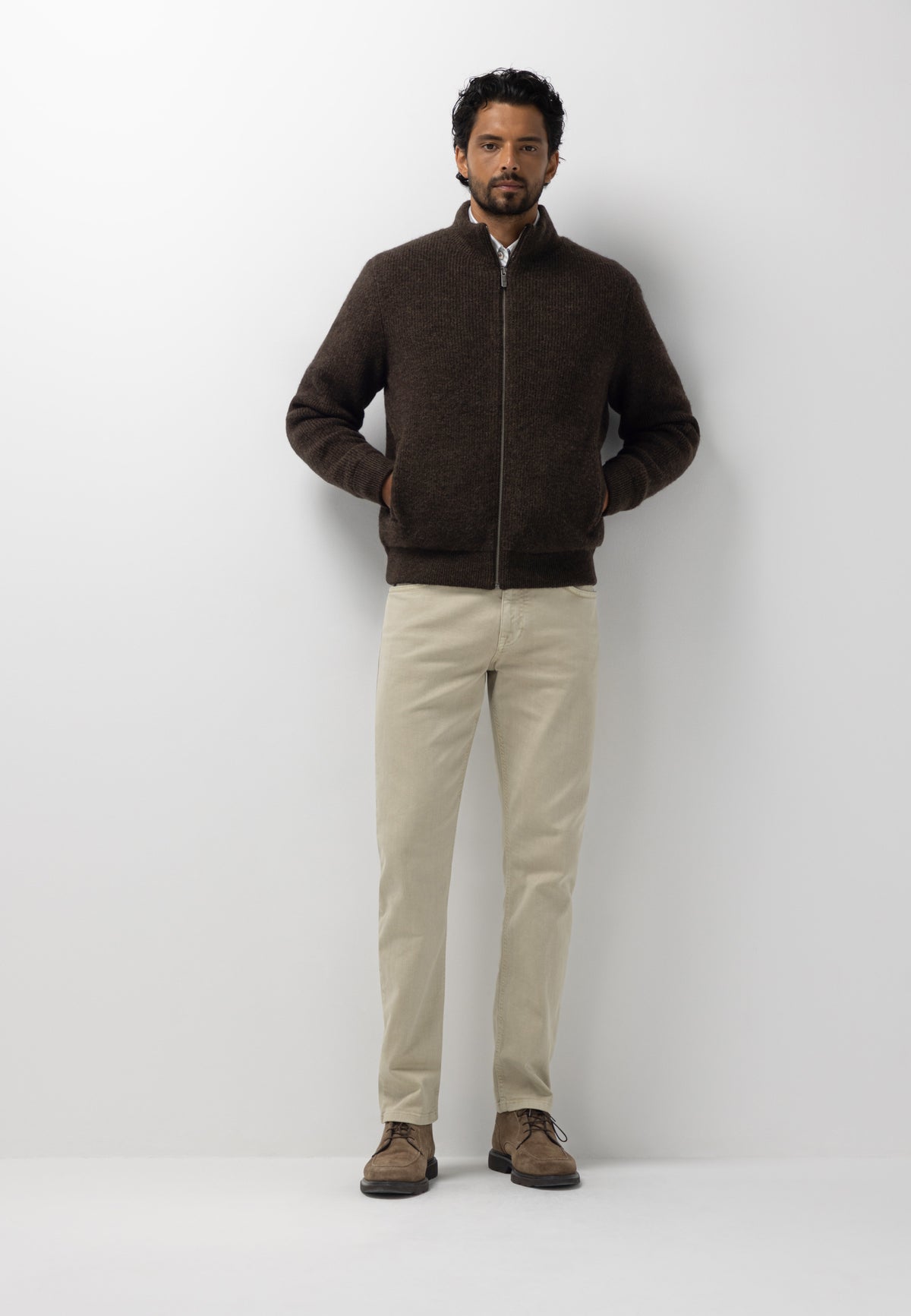 Cardigan avec doublure teddy