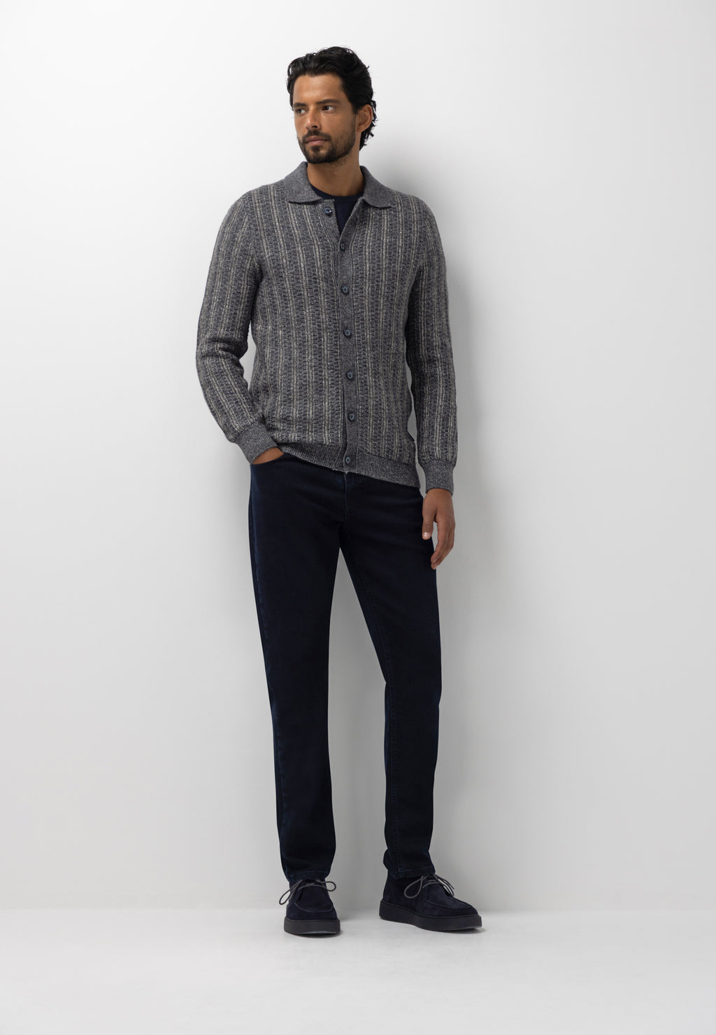 Cardigan à motif texturé