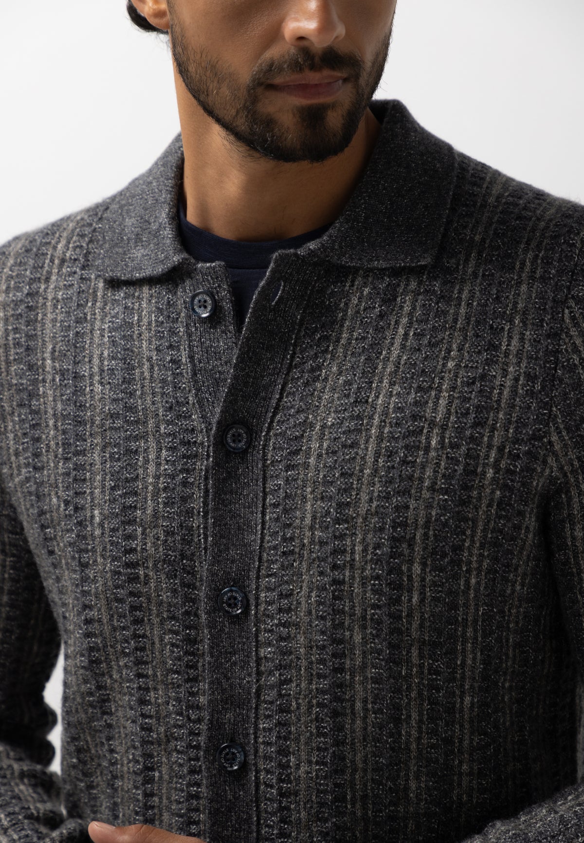 Cardigan à motif texturé