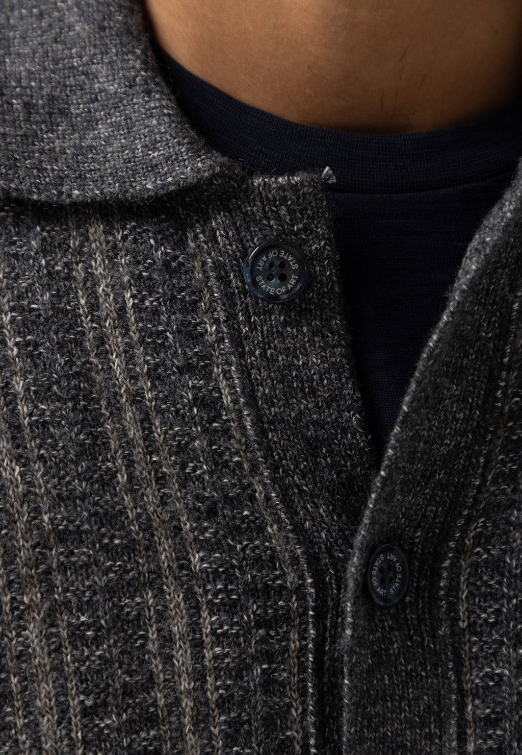 Cardigan à motif texturé