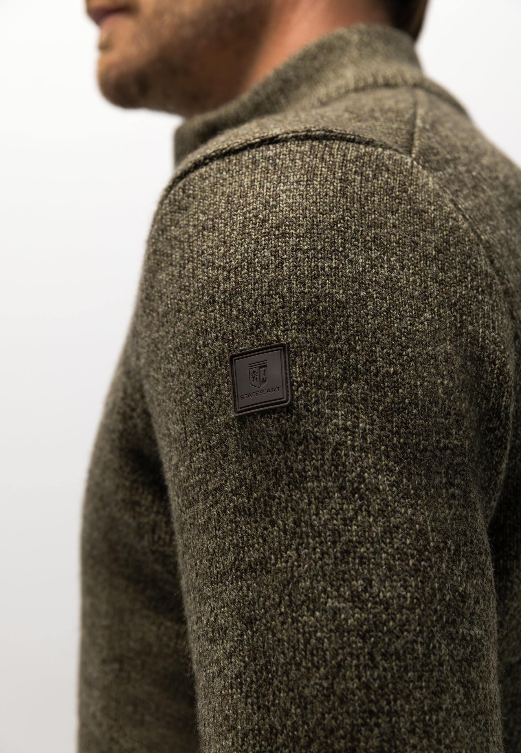 Cardigan en maille double avec poches