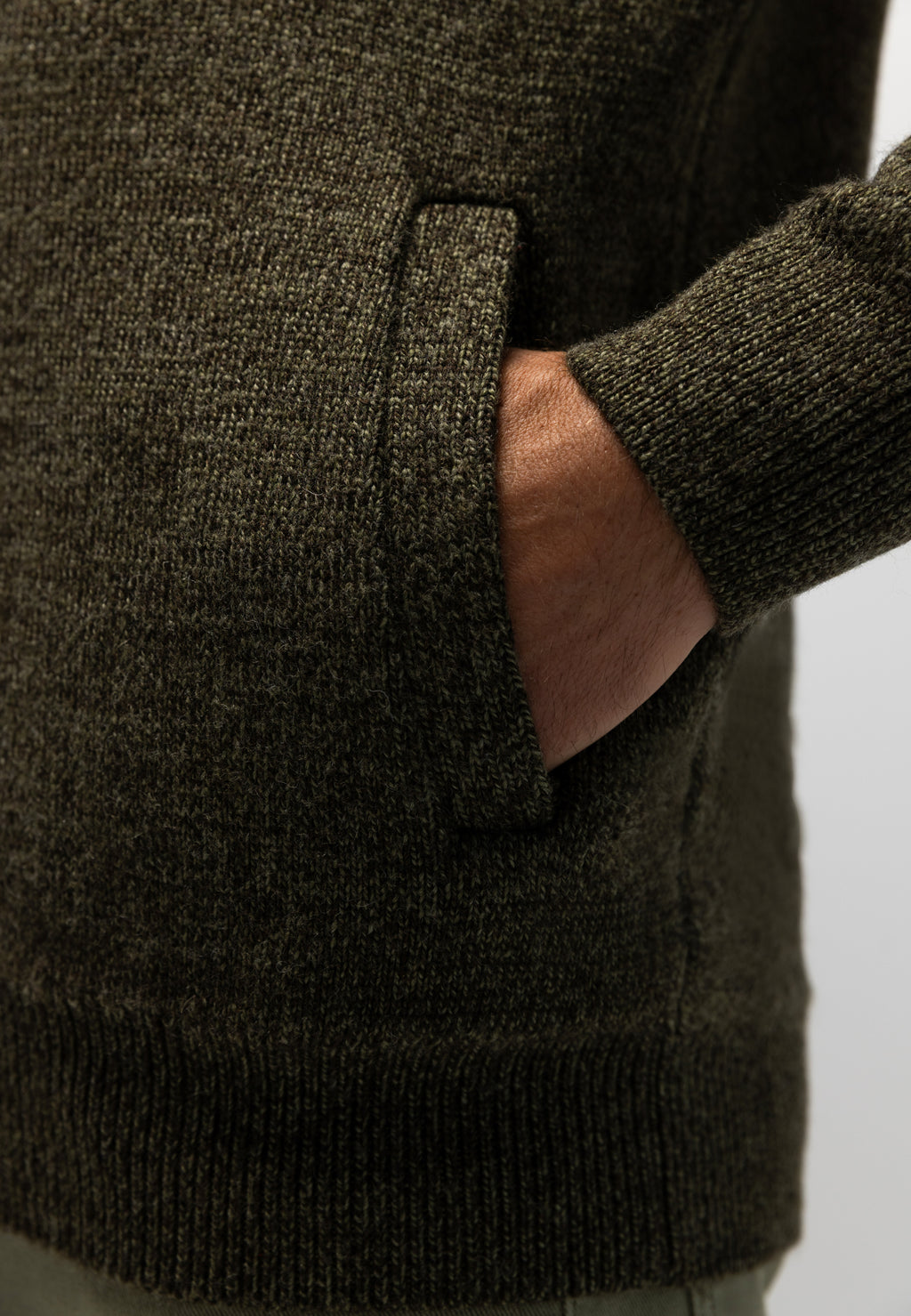 Dubbelgebreid vest met steekzakken