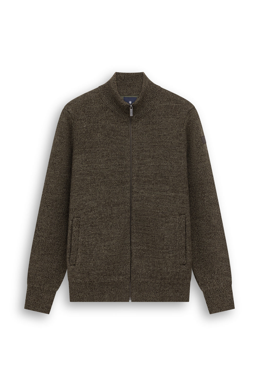 Dubbelgebreid vest met steekzakken