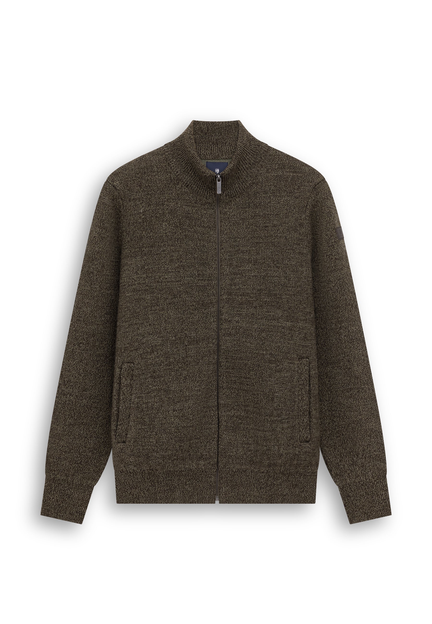 Dubbelgebreid vest met steekzakken