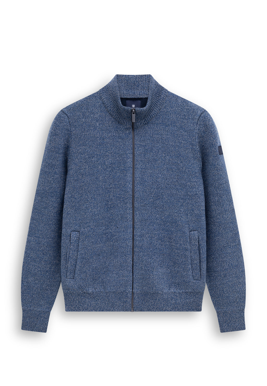 Dubbelgebreid vest met steekzakken