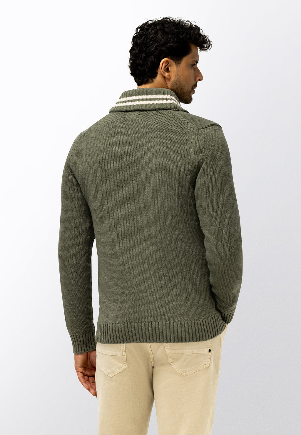 Cardigan en grosse maille à col châle
