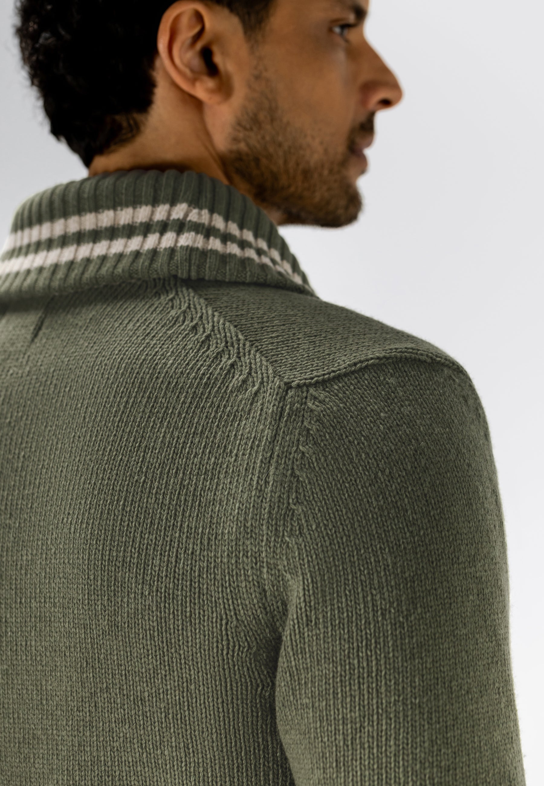 Cardigan en grosse maille à col châle