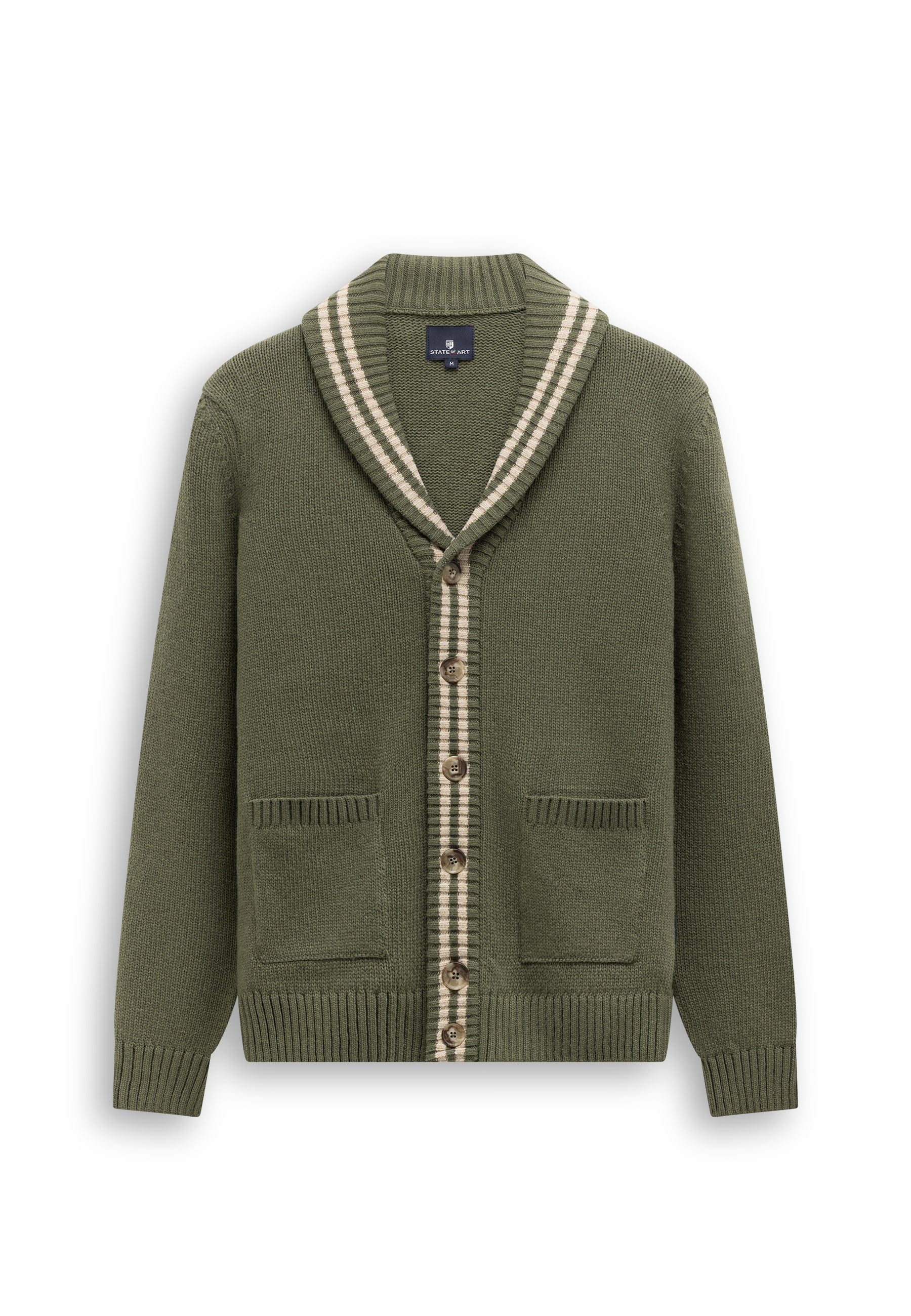 Cardigan en grosse maille à col châle