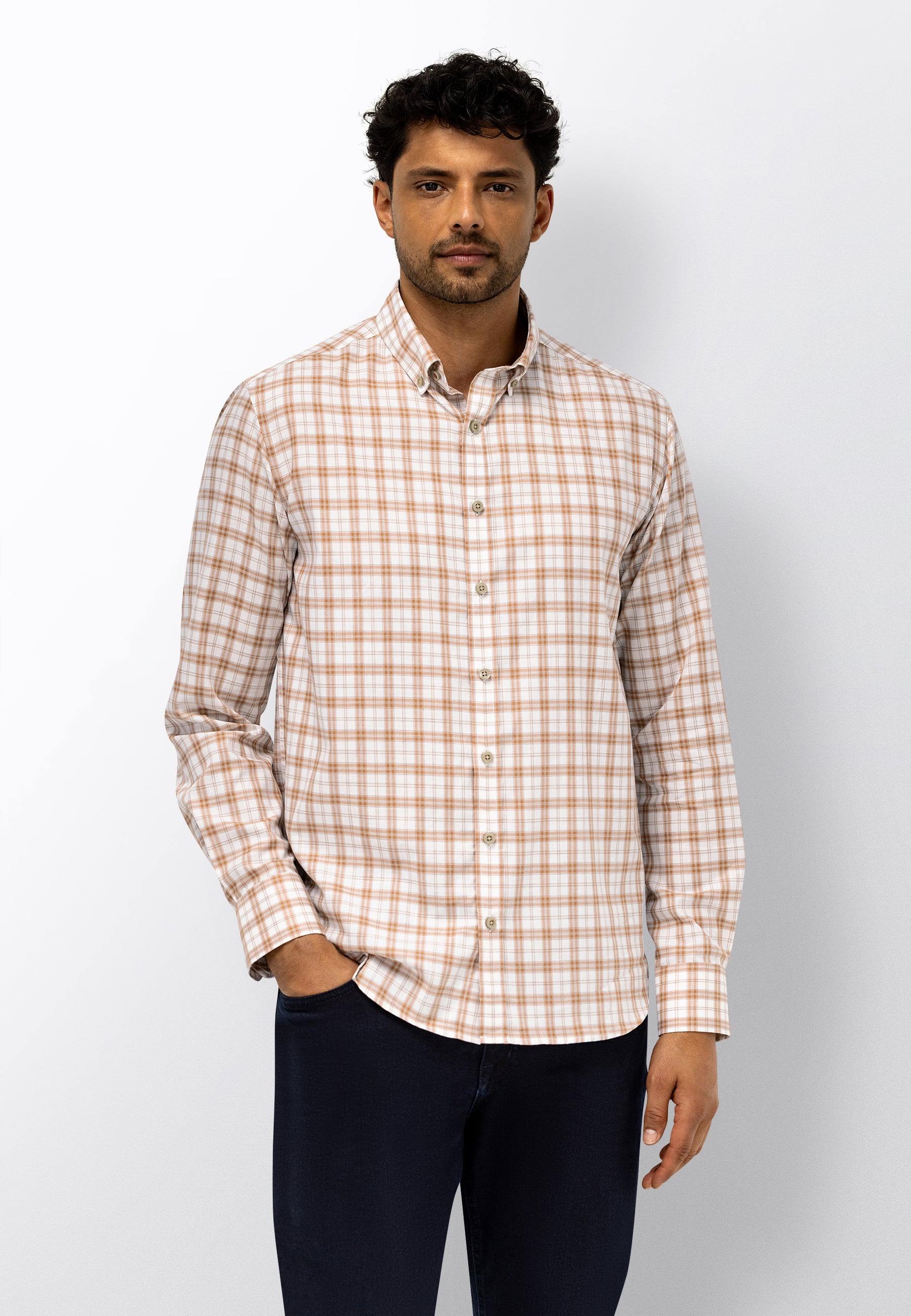 Chemise à carreaux en coton