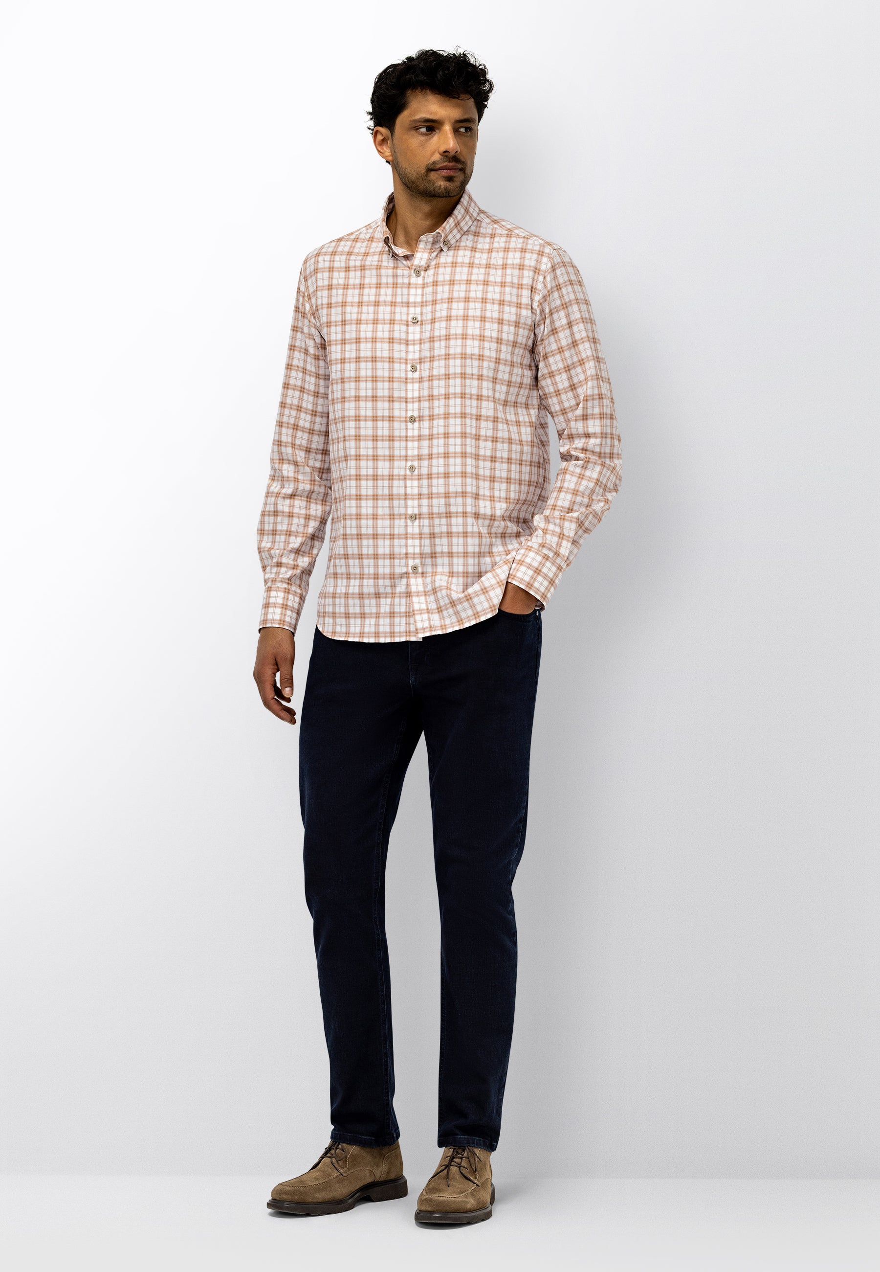 Chemise à carreaux en coton