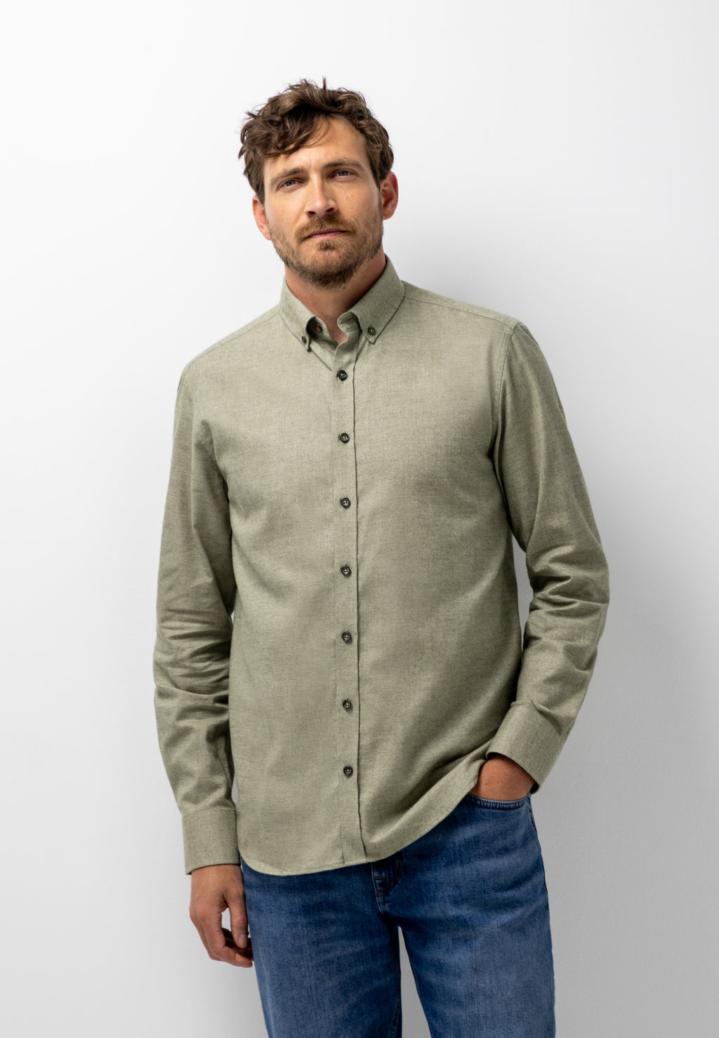 Katoenen overhemd van twillstof