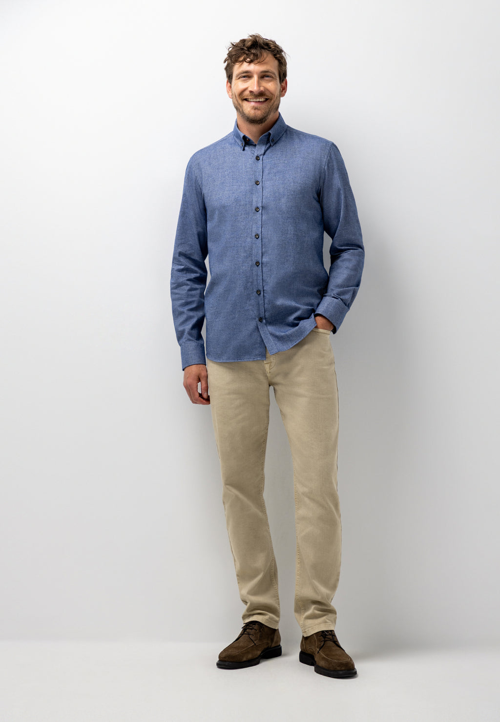 Chemise en coton sergé