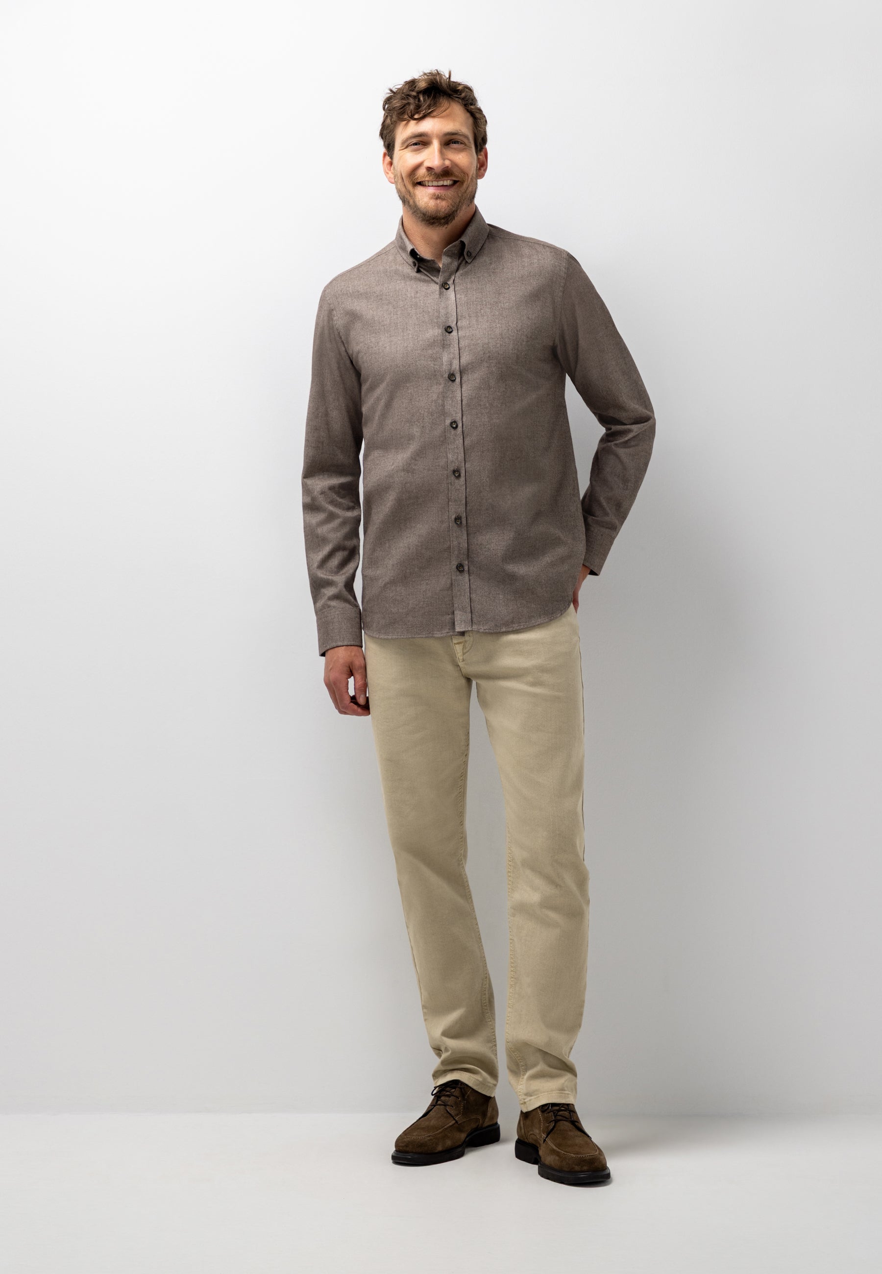 Chemise en coton sergé