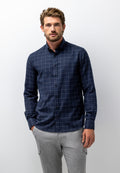 Chemise à motif à carreaux