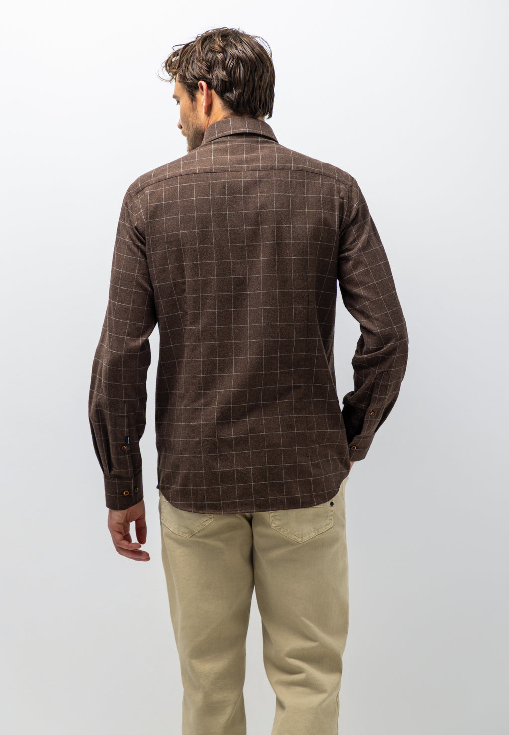Chemise à motif à carreaux