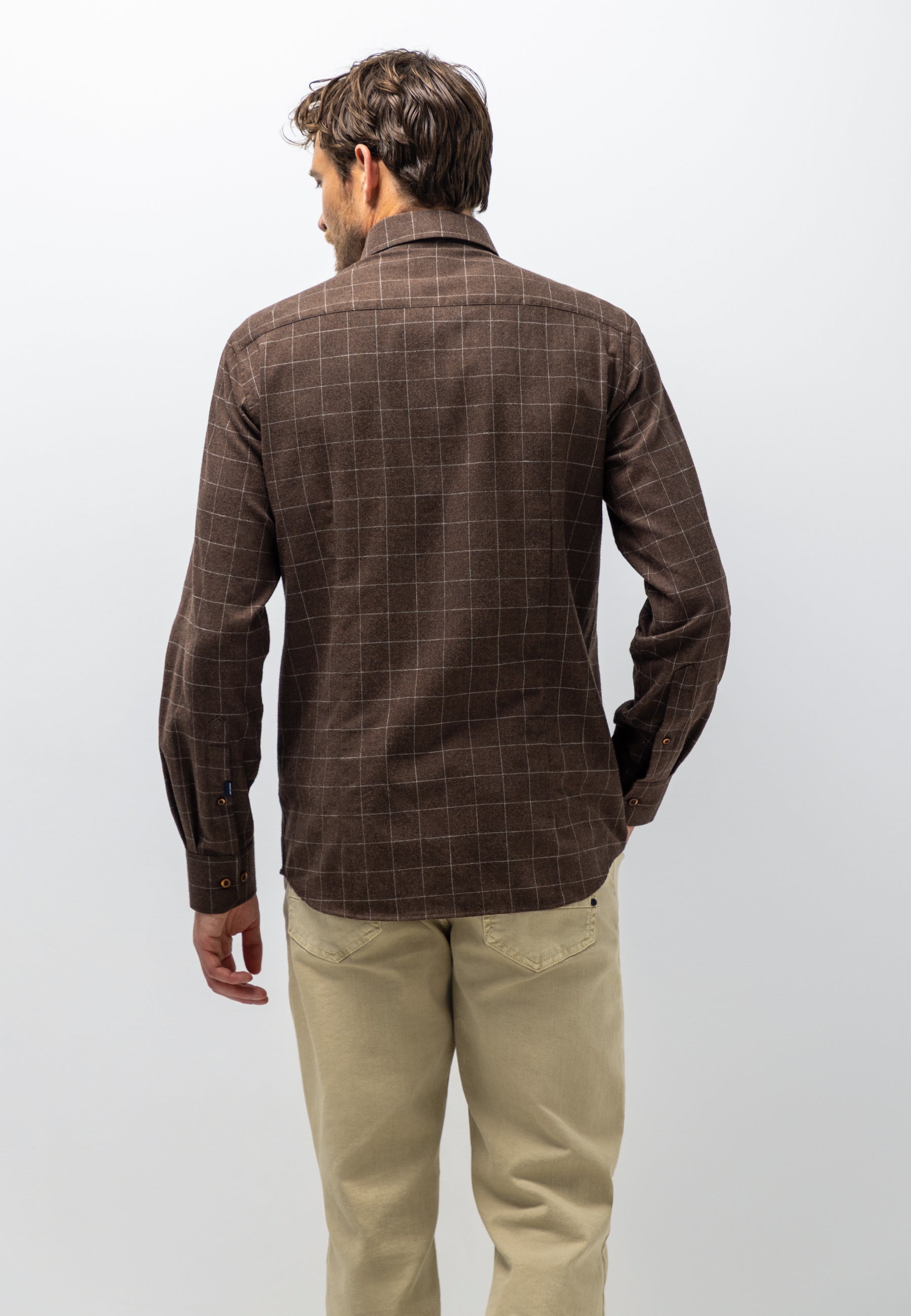 Chemise à motif à carreaux