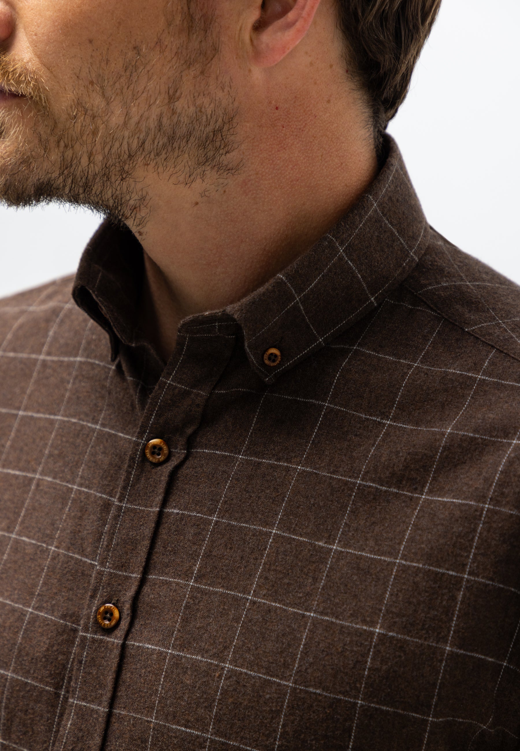 Chemise à motif à carreaux